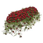 CS 11 Luxury Red Rose Casket Spray