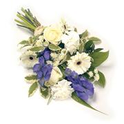 S17 Mixed Sheaf White &amp; Blue