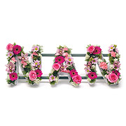 LM 12 NAN MIXED COLOURS &amp; FLOWERS LETTERING