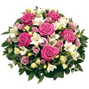 OPP12 Pink and White Rose Posy Pad