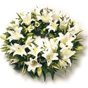 OW 17 Oriental Lily Wreath