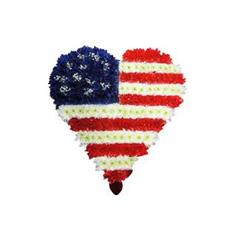HC 04 USA Flag Heart