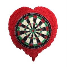 SG123 DART BOARD IN HEART