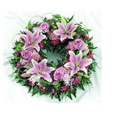 OW 16 Lily &amp; Rose Wreath