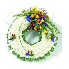 FW 08 Vibrant Floral Wreath