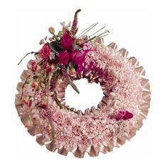 FW 09 Pink Floral Wreath