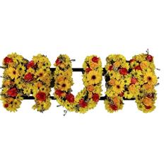 LM 13 Mixed Colours &amp; Flowers Lettering 