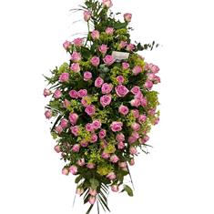 SERD 005 Precious Pink Rose Standing Spray 